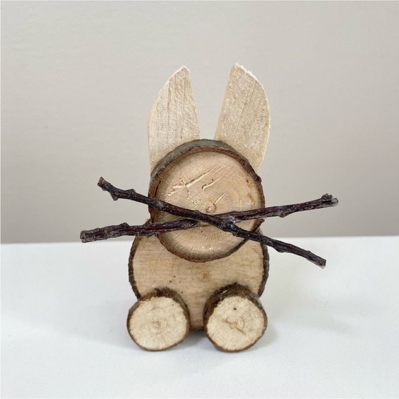 Handmade Mini Wooden Branch Easter Bunny, Easter Decor, Springtime *2 for $9* - Picture 2 of 6